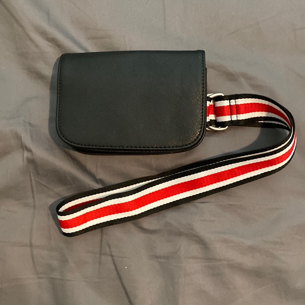 Garage Small Purse Red and Black Strap